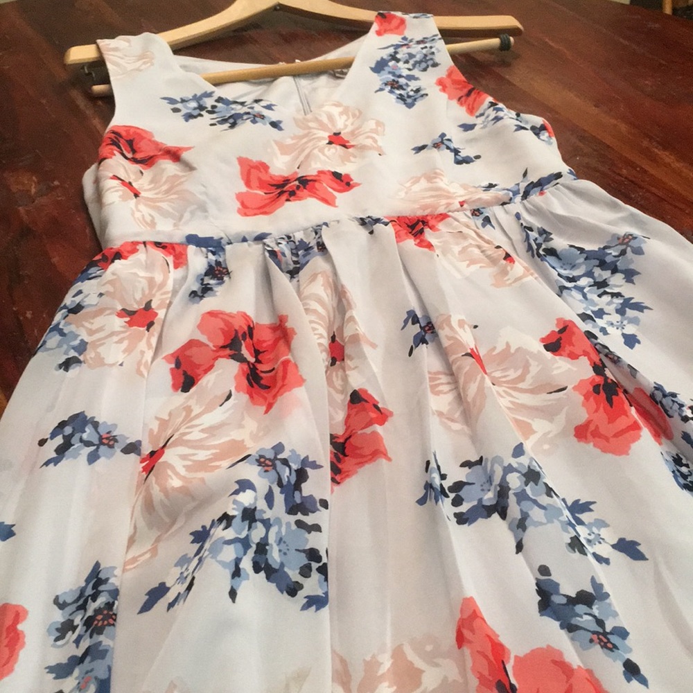 Boutique fit-and-flare floral dress